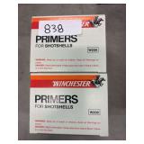 Two boxes of Winchester primers for shot shells 1000 count
