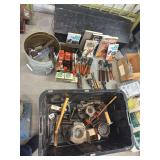 Entire bullet casting set up, includes books and manuals, lead melting parts, and lots of tools - plus LEAD!