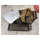 98 rounds of 7.62 ammunition belt fed with tracers