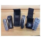 Leatherman, RMEF knife, and RMEF multi tool