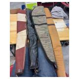 Four soft side rifle cases 50-52”
