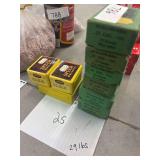 Six boxes of Sierra and 3 boxes of Speer 25 caliber bullets