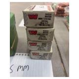 Four boxes of Winchester 6MM bullets 85 grain