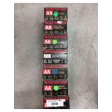 Seven boxes of 12 gauge eight shot shotgun shells