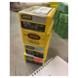 Four boxes of Speer 35 caliber bullets 180 and 220 grain