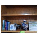 CS Lewis paperbacks, other books, a horse and a bear