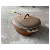 Cast iron Dutch oven w/ lid
