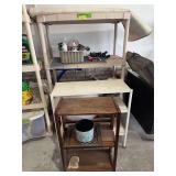 Plastic shelf unit, 2 small shelves  and more