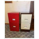 Pair of letter size file cabinets