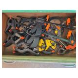 Qty of bar and squeeze clamps
