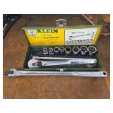 Klein 1/2 sockets, Craftsman 1/2 rachet & breaker bar