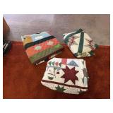 3 modern made quilts