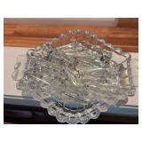 Relish tray of glass prisms
