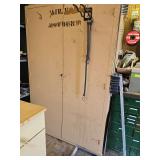 Wood double door storage cabinet 25D x 48L x 73H NO CONTENTS