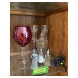 Stemware, S&P, Michael Ricker pewter figurine