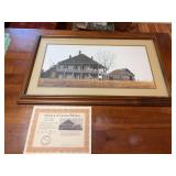 S/N “Dawn’s Retreat” by Ken Fleisch w/ COA Framed measures 30x17