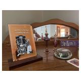 Paperweights, perfume bottles, mini candle, shooter marble, etc