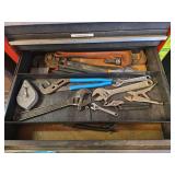 Vise grips, channel locks, pipe wrenches etc...
