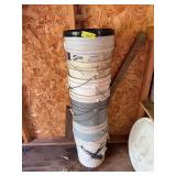Stack of 5 gallon buckets