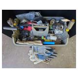 Tool tote with various tools