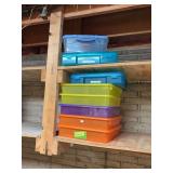 Multi colored storage containers