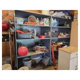 2 multi shelf steel shelf units 36D x 48L x 80H