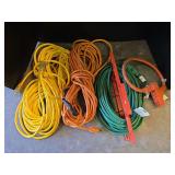 3 drop cords and splitter