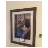 S/N “Saddled In” by Greg Bordignon Framed measures 15x21
