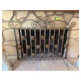 41x32 fireplace screen w candles