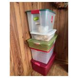 5 storage totes