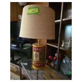 Quaker Oats can table lamp