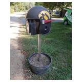 Iowa Hawkeyes helmet mailbox