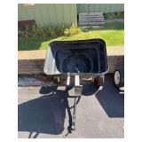Pull behind broadcast spreader
