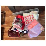 Tote of children’s blankets