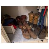 Shoes and boots size 11, hats etc