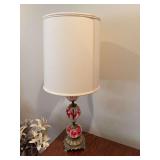 Art deco lamp w brass base