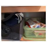 Heating pad, plug in air fresheners, curling irons, bag and Phillips Respironics cpap machine, unsure if complete