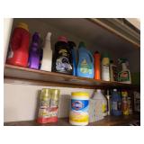 Laundry supplies, car polishing, bleach, swiffer pads etc...