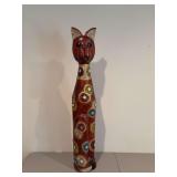Approx 40” tall cat, it’s a big one!