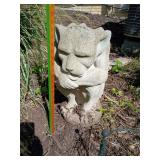Resting cement gargoyle
