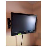 Hannspree 28” flatscreen TV w remote Model HSG1075 and Sony DVD player