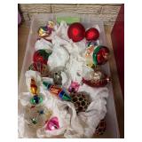 Tote of Christmas ornaments