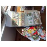 Scrapbooks w/ cards and postcards