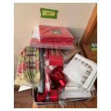 Holiday napkins, tablecloths, etc