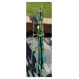 9 garden style fence posts