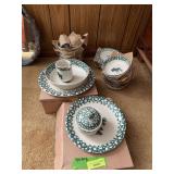 Moose Country dinnerware set 4pc service for 8 and serving pieces