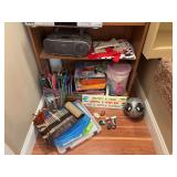 Sony CD/radio player, books, crafts, CD’s, etc