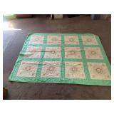 Embroidery light weight summer quilt 66 x 84