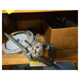 8.25" worm drive circular saw, grease guns and grease.