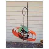 Shepherds hook w hanging jack o lantern